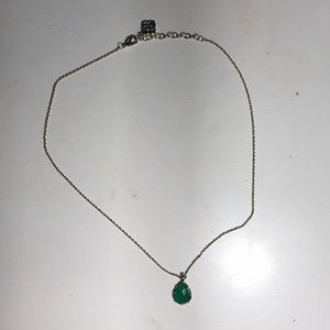 Kendra Scott Kiri Green Tear drop Necklace